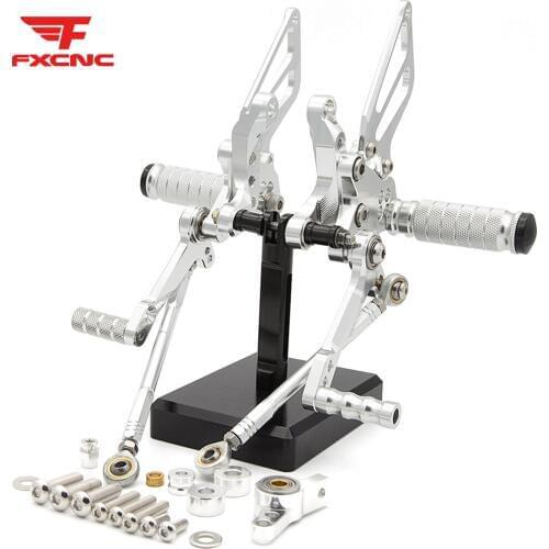 For Ducati 1098/s 1098s 2007-2008 1198 2009-2011 Adjustable Aluminum Motorcycle Rearset Footrest Pedal Footpeg Rearset Pedals
