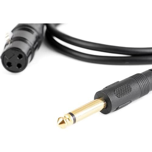 For Microphones Speakers Sound Consoles Amplifier 6.35mm/6.5mm Jack To XLR Cable Male To Female Professional Audio Cable