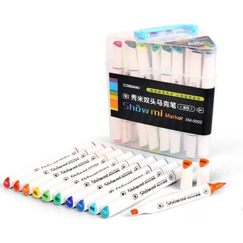Double-headed oily marker pen anime manga construction hand-painted student office painting color pen set gift marker pen marker