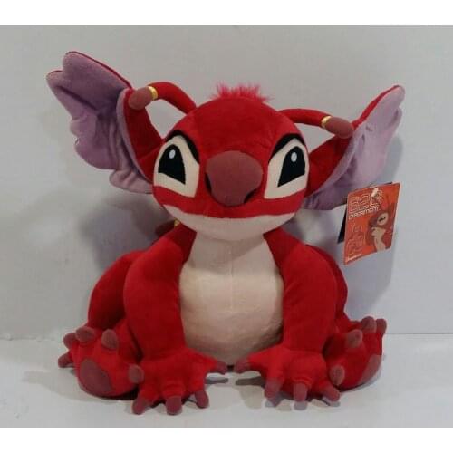 Sitting 28cm Disney Lilo & Stitch Stuffed Animal Kids Soft Doll #628 Red Leroy Plush Toys For Boy Girl Birthday Gift