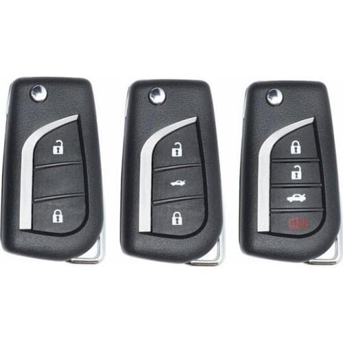 2/3/4 Button Remote Key Shell For Toyota Camry RVA4 Auto Replacement Key Blank Cover Case Toy43 Key Blade
