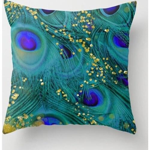 Fashion Color Teal Blue Throw Pillow Case Car Sofa Bed Chair Decoration Cushion Cover Pillow Cases Home Decor Pillow Cover