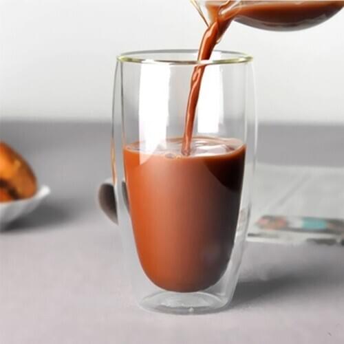 New Heat-resistant Double Wall Glass Cup Beer Espresso Coffee Cup Set Handmade Beer Mug Tea glass Whiskey Glass Cups Drinkware