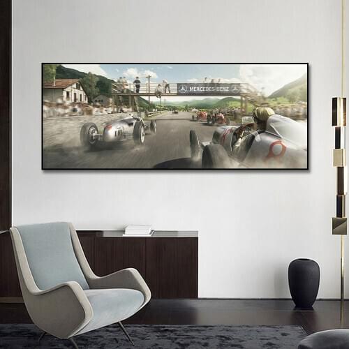 Stoned To Life Racing Car Poster Canvas Painting Print Hoom Decor Wall Art Picture For Living Room Home Decoration Frameless