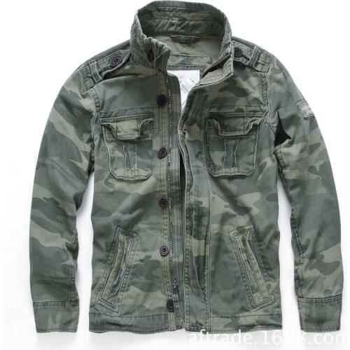 Casual Wear Mens Oversized Camo Jacket Sportswear Thick Denim Jacket Men Overall Green Military Winter Camouflage Coat Male XXL