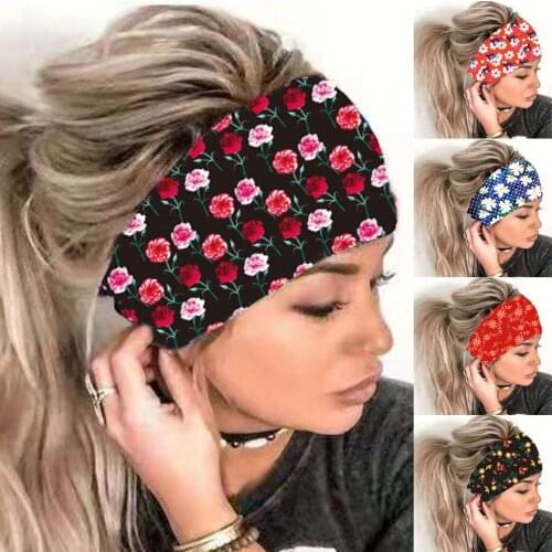1pc Women Yoga Hair Bands Sports Headband Elastic Head Wrap Hair Band Bandana Headband Lady Fitness Workout Hair Accessories