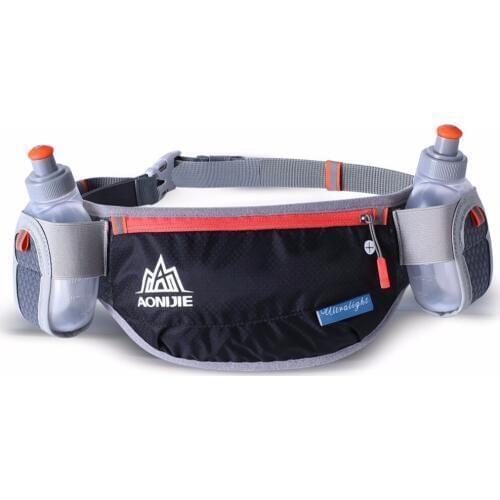 AONIJIE Men Women Running Waist Pack Lightweight Outdoor Sports Racing Hiking Gym Fitness Hydration Belt Water Bottle Hip Bag