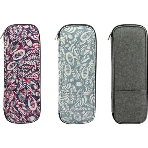 Empty Crochet Hook Pouch Storage Bag Knitting Kit Case Organizer Bag For Sewing Crochet Needles Scissors Ruler