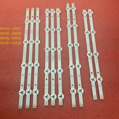 10pcs LED Backlight strip for LG 42LB670V 42LB671V 42LB673V 42LB675V 42LB677V 42LB679V 6916L-1683B 1685B 1682A 1684A 1683A 1685A