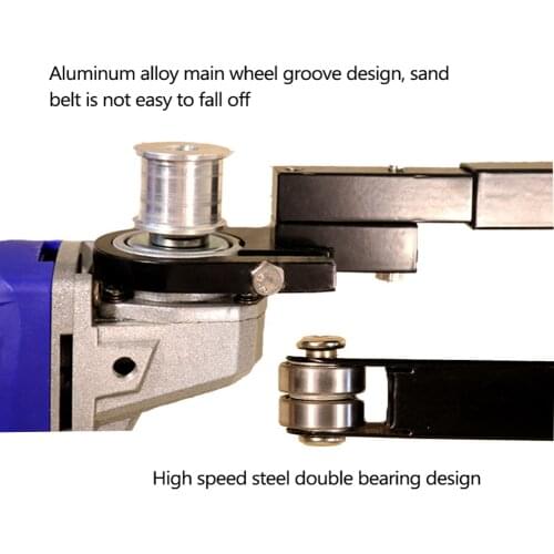 Angle Grinder Modified Sand Belt Machine Woodworking Sand Belt Machine Mini Machine Suitable for Model 100 Angle Grinder