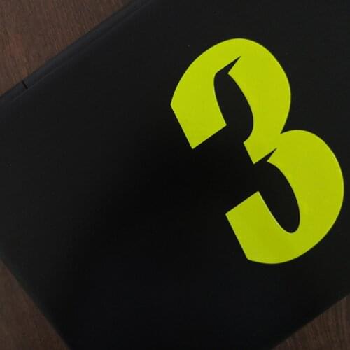 Car Styling Vinyl Decals Sliced Font Style DIY Numbers Motorcycle Bike Decorate Stickers