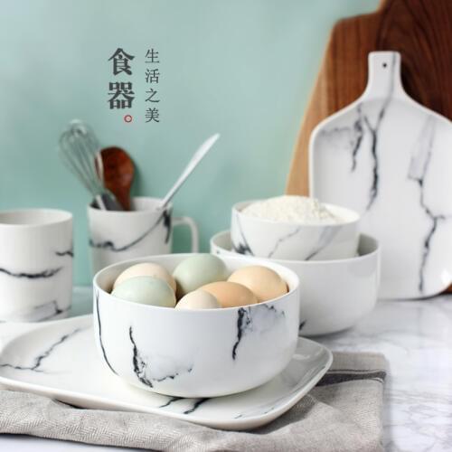 Lototo Japanese ceramic tableware bowl cup plate plate West creative household ceramic tableware chopsticks