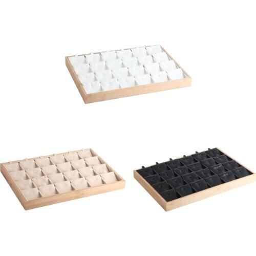 24Pieces Pendant Necklace Display Cards Holder Tags Jewelry Display Accessories