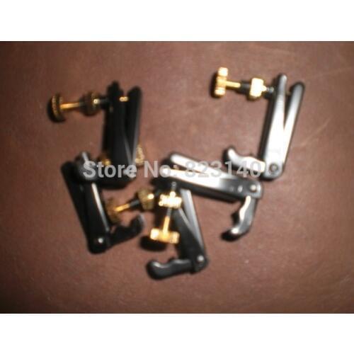 50 PCs High Quality Black & Gold Violin String Adjuster(02#) 3/4-4/4