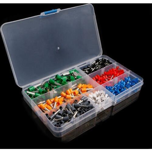 600Pcs/Set Insulated Cord End Terminal Bootlace Cooper Ferrules Kit Set Wire