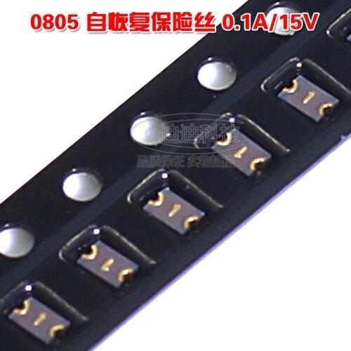 Free shipping 50pcs/lot 0805 0.1A 15V SMD Self-Recovery Fuse 100MA MF-PSMF010X-2 Fuse SMD