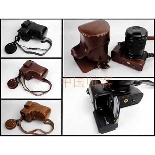 PU Leather Camera Case Bag Cover For Sony ILCE-9 A9 A7RIII A7R Mark 3 Camera With Storage Bag Bottom Opening Case