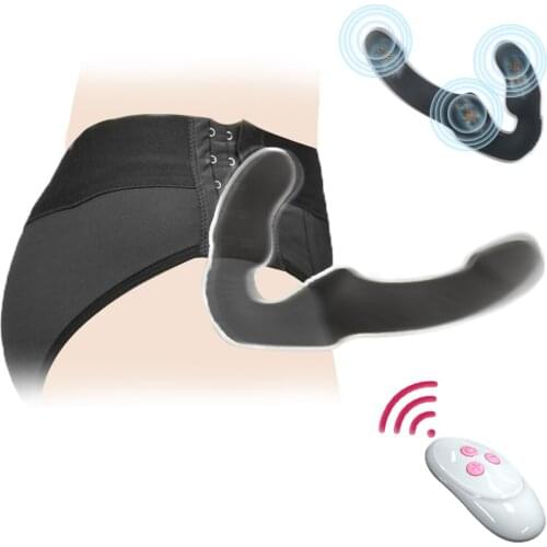 Double Dildo Vibrator G Spot Clitoris Anal Dildo Vibrator Adult Sex Toys for Women Lesbian Masturbator 10 Speeds Erotic Toys