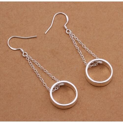 925 Jewelry Silver Color Wholesale Free Shipping Earrings For Women&men/amlajdsa Amkajdra LQ-E347