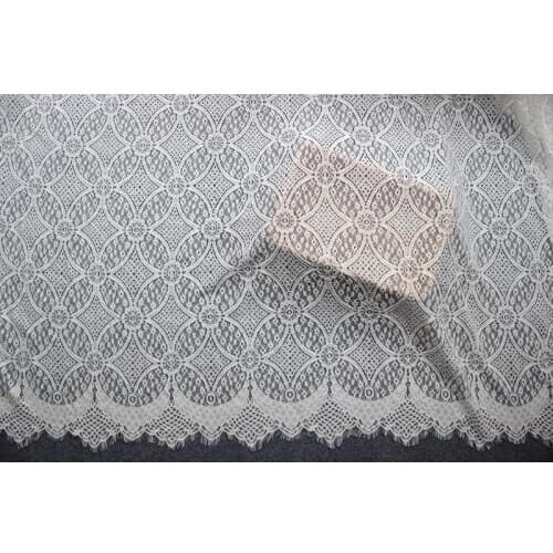 GLace 3M/Lot Embroidery Lace Fabric Eyelash Lace Skin Friendly Fabric High Qualtiy Clothing Dress Accessories TX693