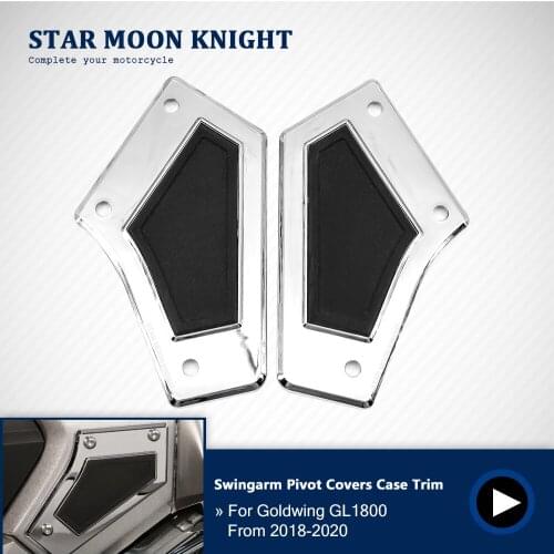 Chrome Motorcycle Accessories Swingarm Pivot Covers Case Trim for HONDA Goldwing GL1800 2018 2019 2020