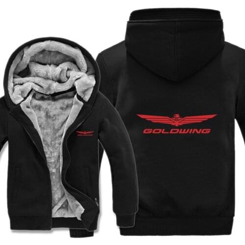 Goldwing GL1800 Hoodies Jacket Winter Fashion Men Pullover Man Coat Casual Wool Liner Sweatshirts