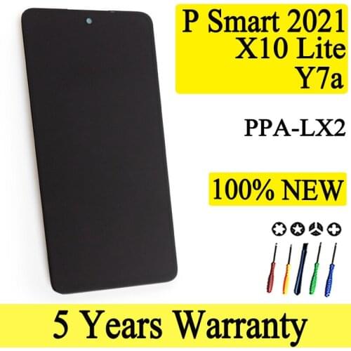 100% New Premium Quality Lcd For Huawei Honor X10 lite DNN-LX9 Y7A Display Touch Screen Digitizer For Huawei P Smart 2021 LCD