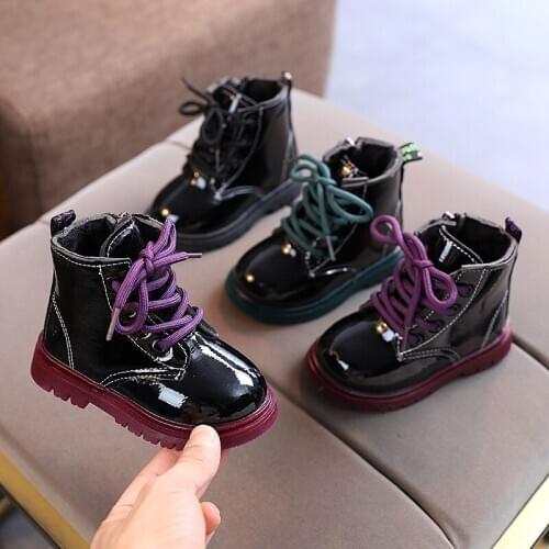 New Autumn Winter Childrens Snow Boots Boys' Plus Velvet Non-slip Waterproof Girls' Short Boots Baby Cotton Shoes Kids Shoes