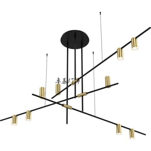 Gold Lampshade Pendant Lights Led Hanging Spotlight Lamp Gu10 Nordic Modern Design For Dinning Room Metal Suspension Luminaire