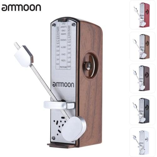 Ammoon Portable Mini Mechanical Metronome Universal Metronome 11cm Height for Piano Guitar Violin Ukulele Chinese Zither