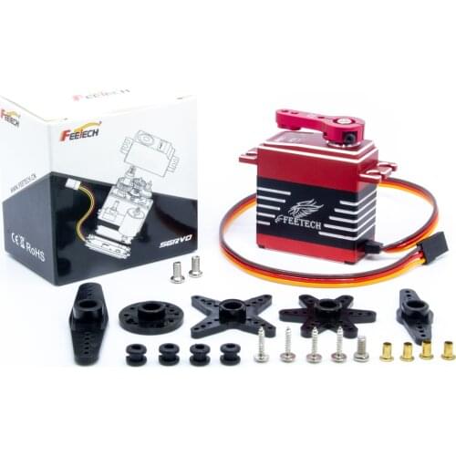 Feetech Digital 180° Robot Stand Servo 25KG RC Baja Cars With Servo Arm 25T trx4 Servo 25kg Toy