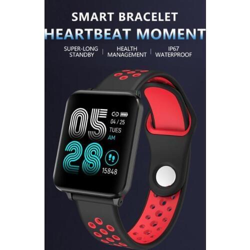 Portable 1.3 Inch P1 Smart Band Heart Rate Blood Pressure IP67 GPS Sport Trajectory Bracelet Color Screen Smart Watch Dropship