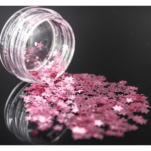 1Box Deep Pink Holographic Sequin Glitter Shimmer Diamond 12 Color Eye Shiny Skin Highlighter Face Glitter Festival Makeup Start