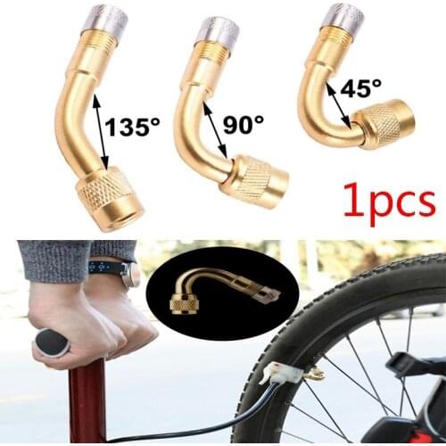 1Pcs Motorcycle 45 90 135 Degree Angle Bent Valve Adaptor Tyre Tube Valve Extension Adapter for Truck Car Moto Bike Bicycle