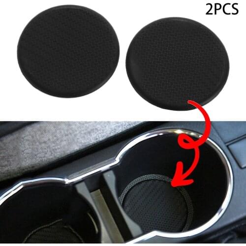 2Pcs Car Water Cup Slot Non Slip Mat Drinks Pad Car Style Interior Accessories For Caravan RV Trailer SUV Boat Van Motorhome