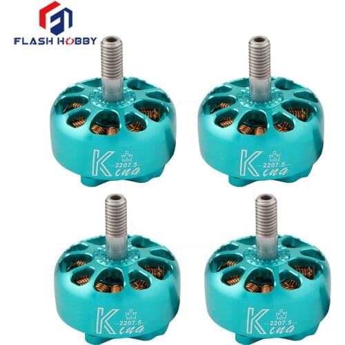 4PCS Flashhobby King Series K2207.5 2750KV 2550KV 1900KV 3-6S Brushless Motor for RC FPV Racing Freestyle 5/6Inch 4S 6S Drones