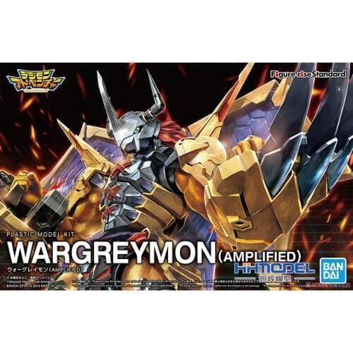 Original BANDAI Model Figure-rise WARGAREYMON(AMPLFIED) Mobile Suit Kids Toy