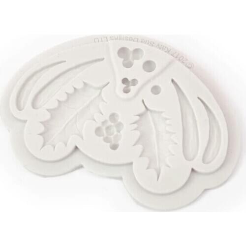 Leaf Shape Cake Silicone Fondant Mold Berry Christmas Leaves Cake Decorating Tool Chocolate Mold DIY Gumpaste Mould Baking Tool