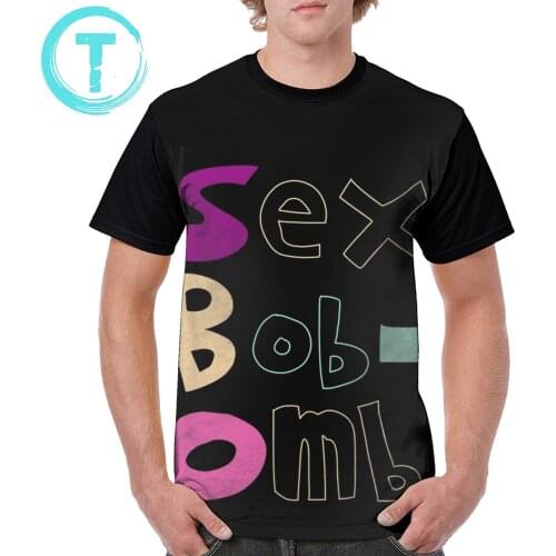 Scott Pilgrim T Shirt Scott Pilgrim Sex Bob-omb T-Shirt Short Sleeves Man Graphic Tee Shirt 100 Polyester Fun Beach Tshirt