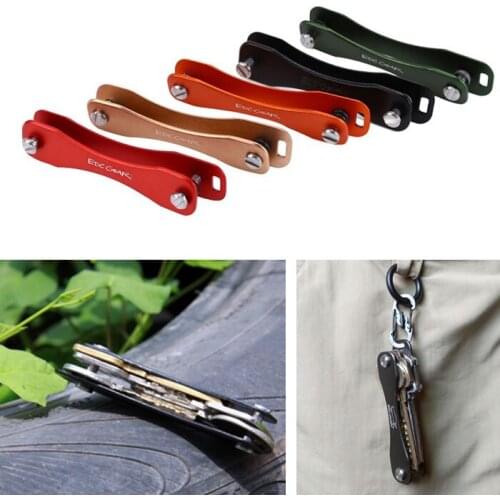 Gadget outdoor camp EDC gear aluminum clamp pocket kit key multi tool organizer collector smart clip keychain holder folder bar