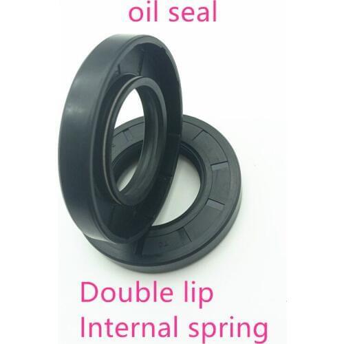 NBR framework oil seal TC 24 25*52*6 7 8 10 11 11.5 12mm double lip with clamp spring