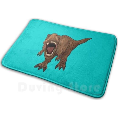 Roaring Rex Carpet Mat Rug Cushion Soft Non - Slip T Rex Dinosaur Tyrannosaurus Tyrannosaurus Rex Rexy Trex Camp Cretaceous