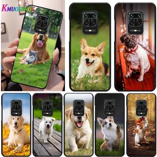 Cute golden retriever for Redmi K30i K30 9T K30T K30S K20 10X 9i 9AT 9A 9C 9 5G 4G Pro Ultra Prime Black Phone Case
