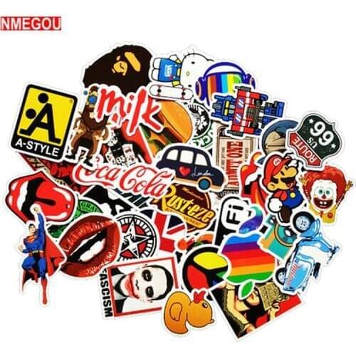 50pcs Laptop Sticker for Surface Pro 4 5 Ipad Air 2 Mini Tablet Notebook for Travel Box Car Xiaomi Tv Netbook Vinyl Stickers