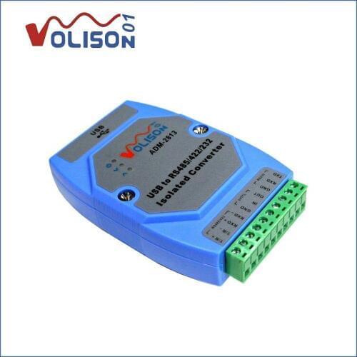 New USB to RS485/RS232/RS422 industrial grade enhanced optical isolation lightning protection FT232 rail