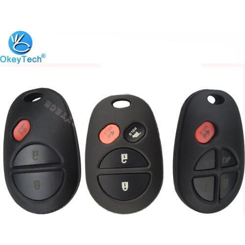 OkeyTech Car Styling Replacement 3 4 5 Buttons Remote Car Key Shell Fit For Toyota Camry 2007 Rav4 Auris Best Price