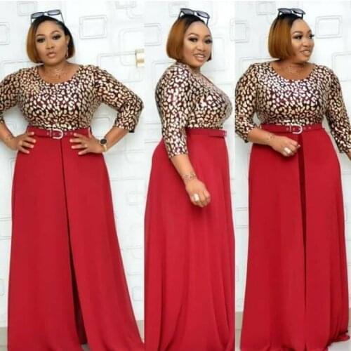 HGTEAfrican Dresses For Women Print Jumpsuit African Clothes Africa Dress Dashiki Ankara Evening Party Plus Size Africa Clothing
