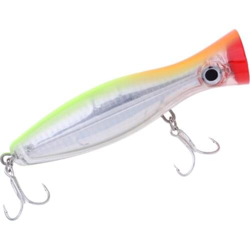 Popper Lure Top Water Fishing Bait Hard Bait 3D Eyes Life-Like Swimbait Freshwater Saltwater