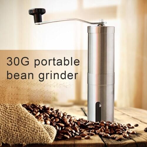 Manual Coffee Grinder Hand Crank Adjustable Coarseness Stainless Steel Coffee Beans Pepper Grinding Tool