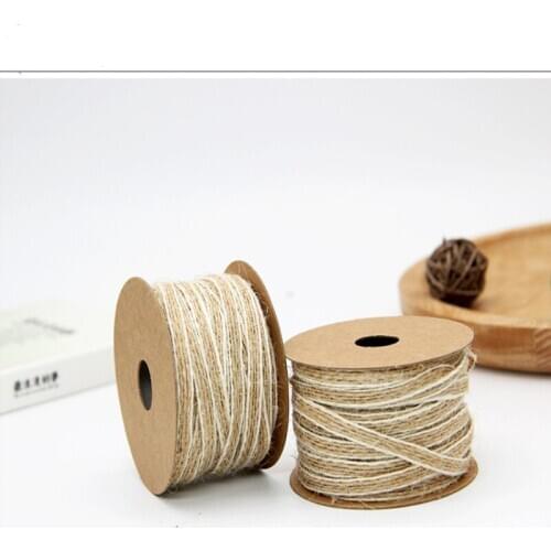 Xugar 10M Jute Twine Fish Silk Hemp Rope Burlap Ribbons Fbric Trims For DIY Handmade Bow Earrings Craft Home Decoration Supplies